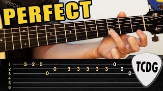 Melodía FÁCIL en Guitarra Acústica Perfect  Ed Sheeran  TABS TCDG [upl. by Edmund620]