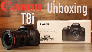 Canon Rebel T8i 850D Unboxing amp First Look [upl. by Poirer294]