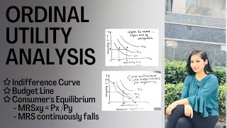 Ordinal Utility Approach  Indifference Curve Analysis  Microeconomics [upl. by Maureen]