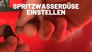 Spritzwasserdüse einstellen  Fächerdüse Punktstrahldüse [upl. by Terhune]