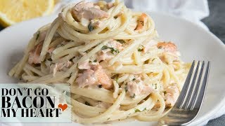 Salmon Pasta in a Creamy Dill Sauce [upl. by Eelinnej710]