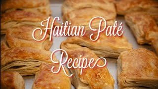 Paté Haïtian Recét Haitian patie recipe part1 [upl. by Anifad]