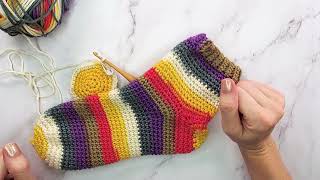 Felici Beginner Crochet Socks [upl. by Goldshlag]