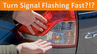 Turn Signal Blinking Fast  DIY Bulb Replacement Fix [upl. by Varick930]