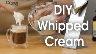 DIY whipped cream in 60 seconds [upl. by Hgielime735]