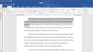 Microsoft Word 2016  First Line Indent [upl. by Hbaruas]