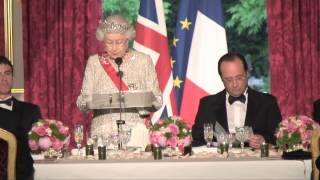 The Queens speech at the French State Banquet [upl. by Iaverne45]