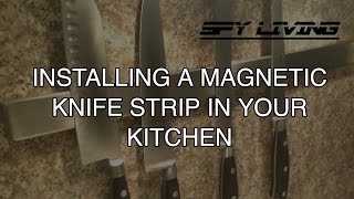 Magnetic Knife Strip Install [upl. by Norabel]