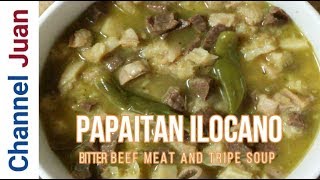 Papaitan Ilocano Recipe  beef meat and tripe pinapaitan [upl. by Konstance]