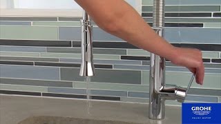 HOW TO INSTALL Kitchen Faucet amp Removal  Grohe K7 install [upl. by Airlee]