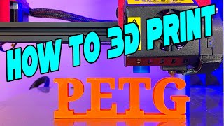 How to 3D Print PETG Filament Tips and Settings to 3D Print PETG Like a Pro  Cura [upl. by Aztinad470]