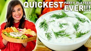 5Minute DILL DIP Recipe For Veggie Platters and Chips [upl. by Cavill]