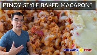 Pinoy Style Baked Macaroni with White Sauce [upl. by Sirronal]