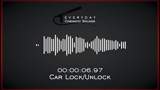 Car LockUnlock  HQ Sound Effects [upl. by Corenda957]