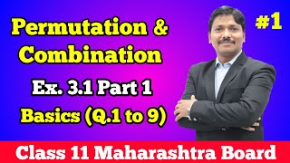 Permutation and combination Ex31 Part 1  Class 11 Maths  Maharashtra Board  Dinesh Sir [upl. by Anaili]