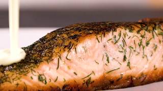 Salmon With Creamy Dill Sauce  Schwartz Recipes [upl. by Beaufort]