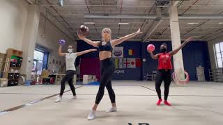 Rhythmic Gymnastics for adults Ball Routine [upl. by Ehav]