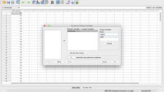 SPSS Converting a Scale Variable to an Ordinal Variable  Part 1 [upl. by Bradway]