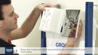 Install a GROHE wallhung toilet system [upl. by Nnylyrehc846]