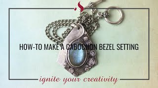 Howto Make a Cabochon Bezel Setting [upl. by Mcnair]