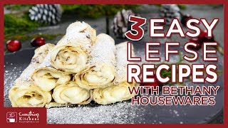 3 Easy Lefse Recipes amp Filling Ideas  How to Make Lefse [upl. by Leckie]