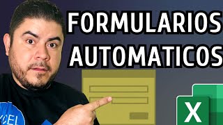 🚀 Generador de Formularios en Excel  usando VBA y macros [upl. by Crosse]