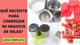 MATERIALES Para Hacer VELAS CASERAS 🗒 Lista COMPLETA [upl. by Ensoll741]