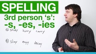 Spelling  Rules for Third Person S [upl. by Nylekoorb]