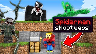 Minecraft Manhunt but I am Spiderman [upl. by Hubey]