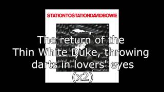 Station to Station  David Bowie  Lyrics [upl. by Riabuz793]