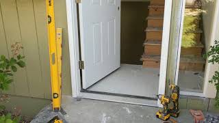 Jeld Wen Front Door Installation  Really crappy products and craftsmanship PART 1 [upl. by Xenos]