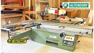 ALTENDORF F45 Sliding Table Saw [upl. by Eiclud26]