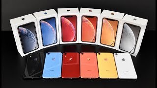 Apple iPhone XR Unboxing amp Review All Colors [upl. by Gnuhc901]