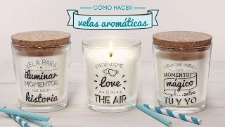 Cómo hacer velas aromáticas [upl. by Karrie265]