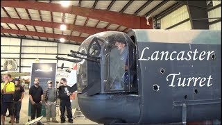 Lancaster FN121 Tail Gun Turret Demo [upl. by Elleahcim385]