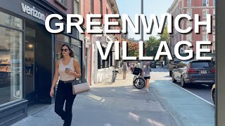 NEW YORK CITY Walking Tour 4K  GREENWICH VILLAGE [upl. by Nirrok763]