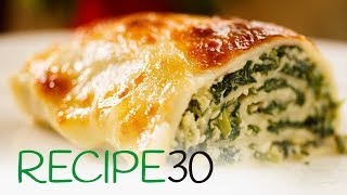 Cheesy Lasagne Spinach amp Basil Rolls [upl. by Cris838]