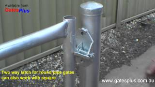 Gate Latch 2 way for round pipe and square [upl. by Fifine]