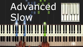 Beethoven  Moonlight Sonata  Piano Tutorial Easy SLOW  How To Play synthesia [upl. by Atenek]