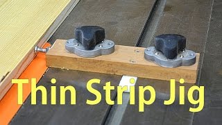 Make Thin Strip Jig for the Table Saw [upl. by Aivatan]