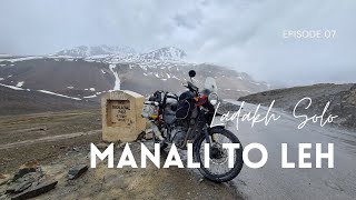 Solo Ladakh Bike ride  Manali to Leh ep07  Nature Moto [upl. by Angelika385]