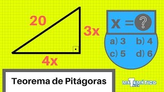 Teorema de Pitágoras  Exercícios [upl. by Ninnette623]