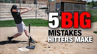 5 BIG Mistakes Hitters Make AVOID THESE  Baseball Hitting Tips [upl. by Avehstab]