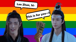 Wei Wuxian being Lan Zhans sugar baby for 5 minutes CrAcK [upl. by Dori]