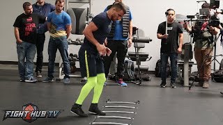 MOVE LIKE VASYL LOMACHENKO LOMACHENKOS FULL FOOTWORK WORKOUT [upl. by Samford563]