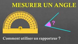 6e Mesurer un angle avec un rapporteur [upl. by Ashley]