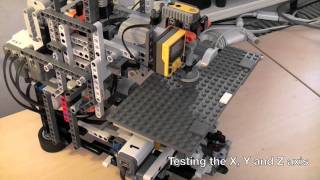 LEGO Mindstorms NXT 20 CNC mill [upl. by Aggappe]