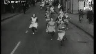 Pancake Day race 1950 [upl. by Norman806]