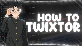 How To Twixtor In After Effects [upl. by Eyssej]