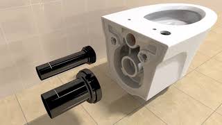 TOTO AP or EP WallHung Toilet Installation Video [upl. by Nitsid]